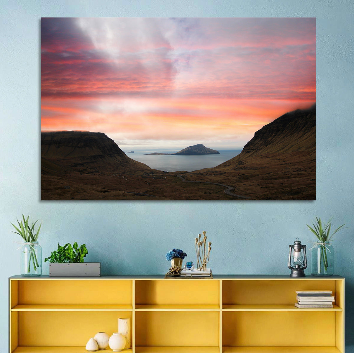 Klakkur Dusk Over Kalsoy Wall Art