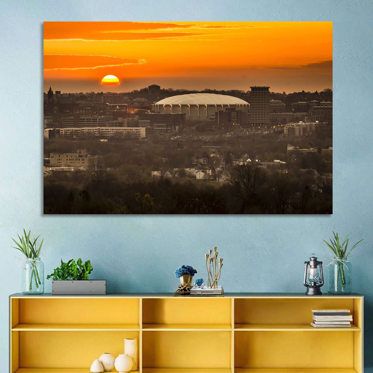 Syracuse University Hill Skyline Wall Art