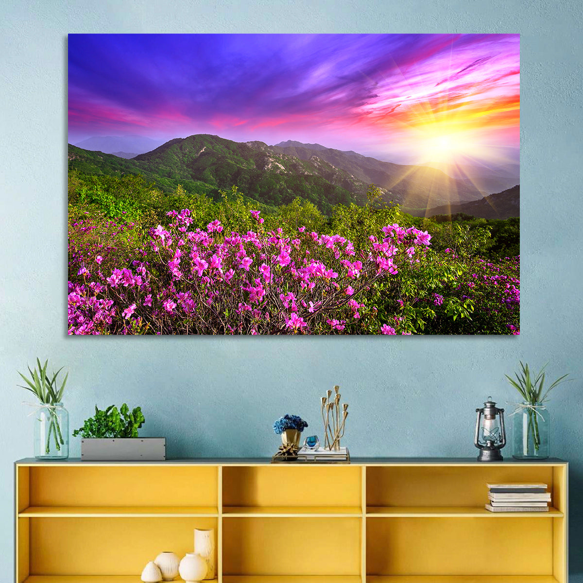 Hwangmaesan Mountain Sunset Wall Art