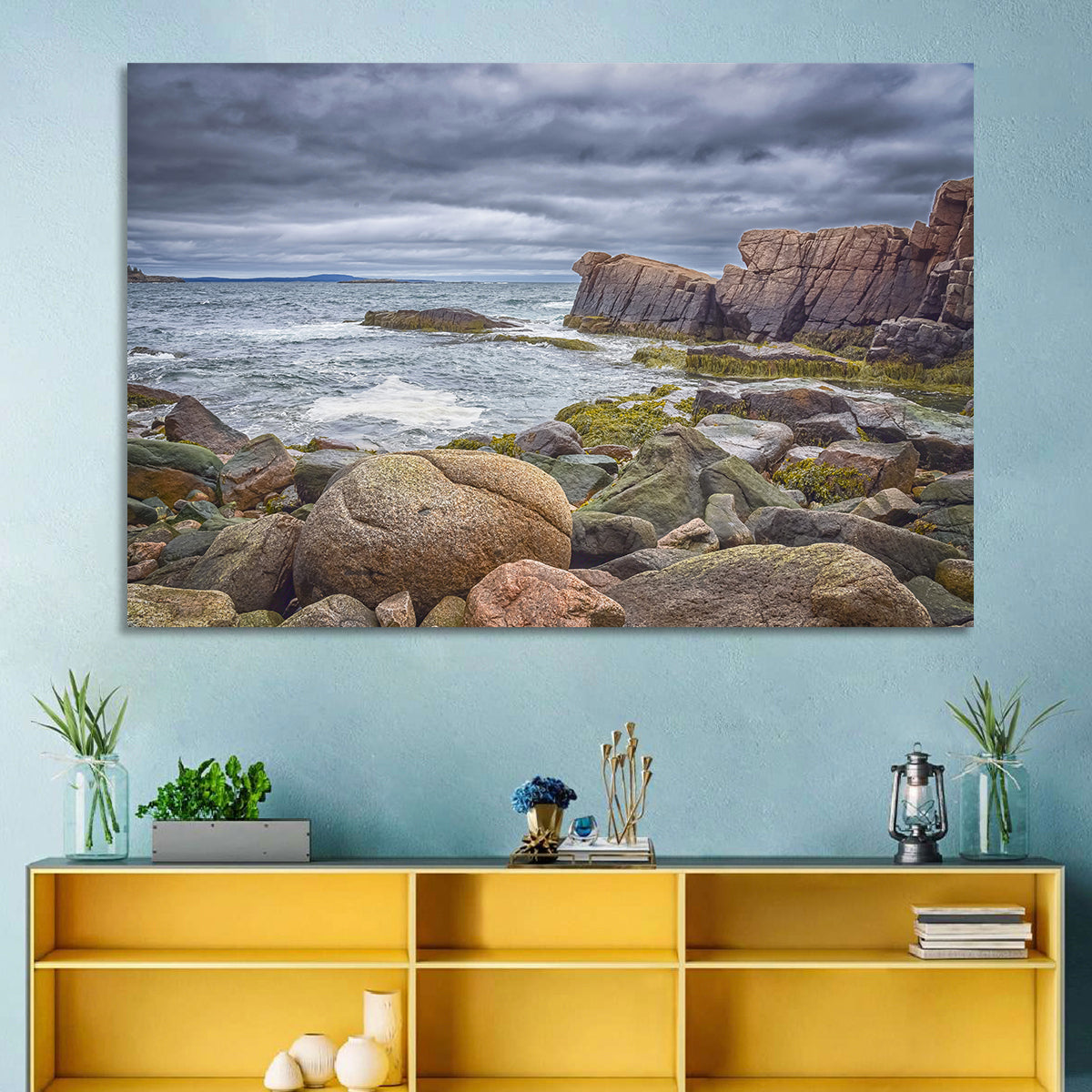 Bar Harbor Rocky Coastline Wall Art