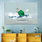 Green Dome of Al-masjid An-nabawi Wall Art