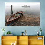 Rowboat on Lake Orta Wall Art