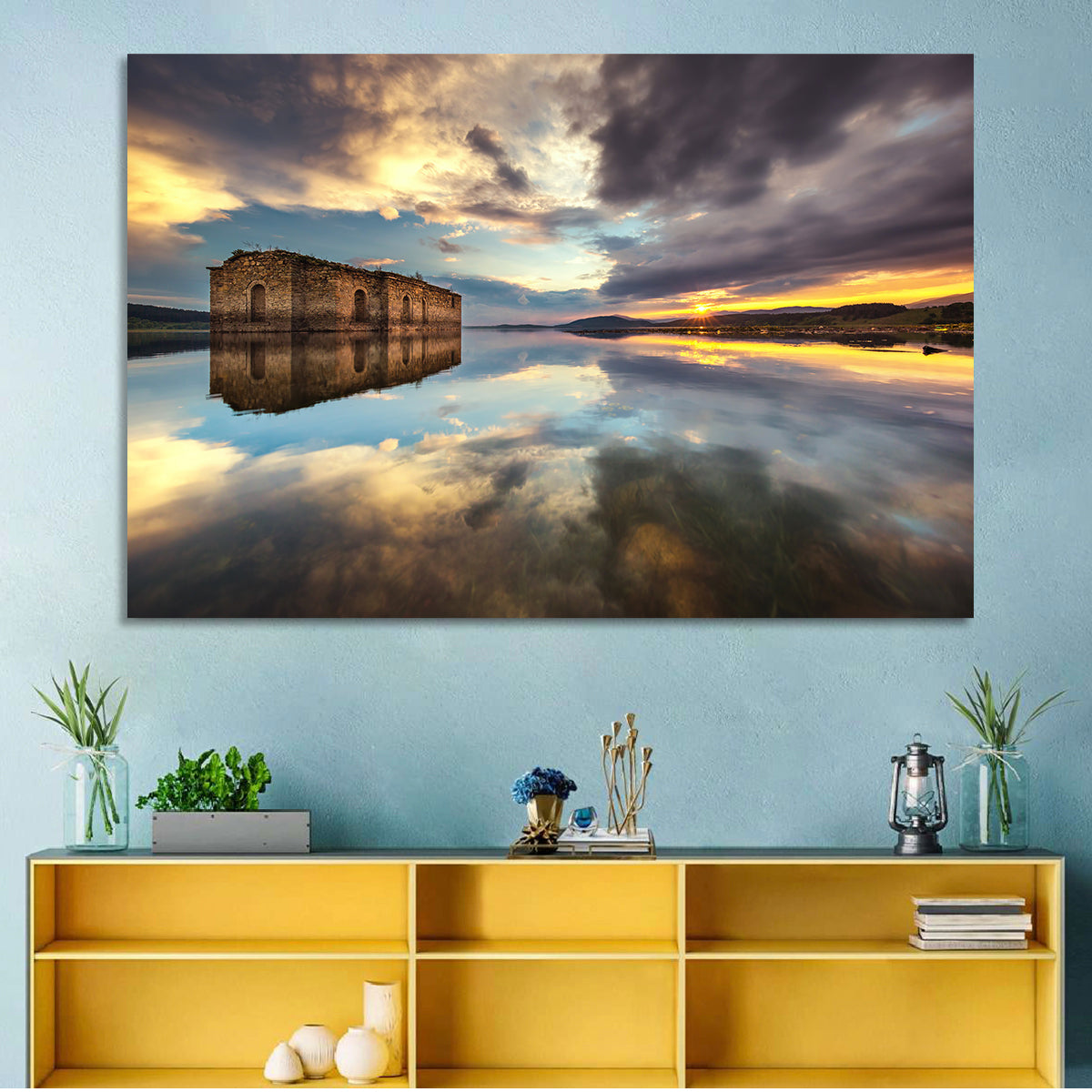 Sunken Church of Saint Ivan Rilski Wall Art in a room, landscape