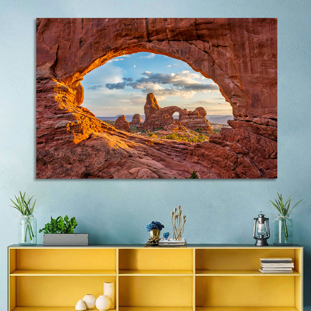 Turret Arch Through North Window Wall Art