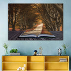Surreal Book Pathway Wall Art