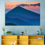 Twilight Mountain Range Wall Art