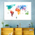 Watercolor World Map Wall Art