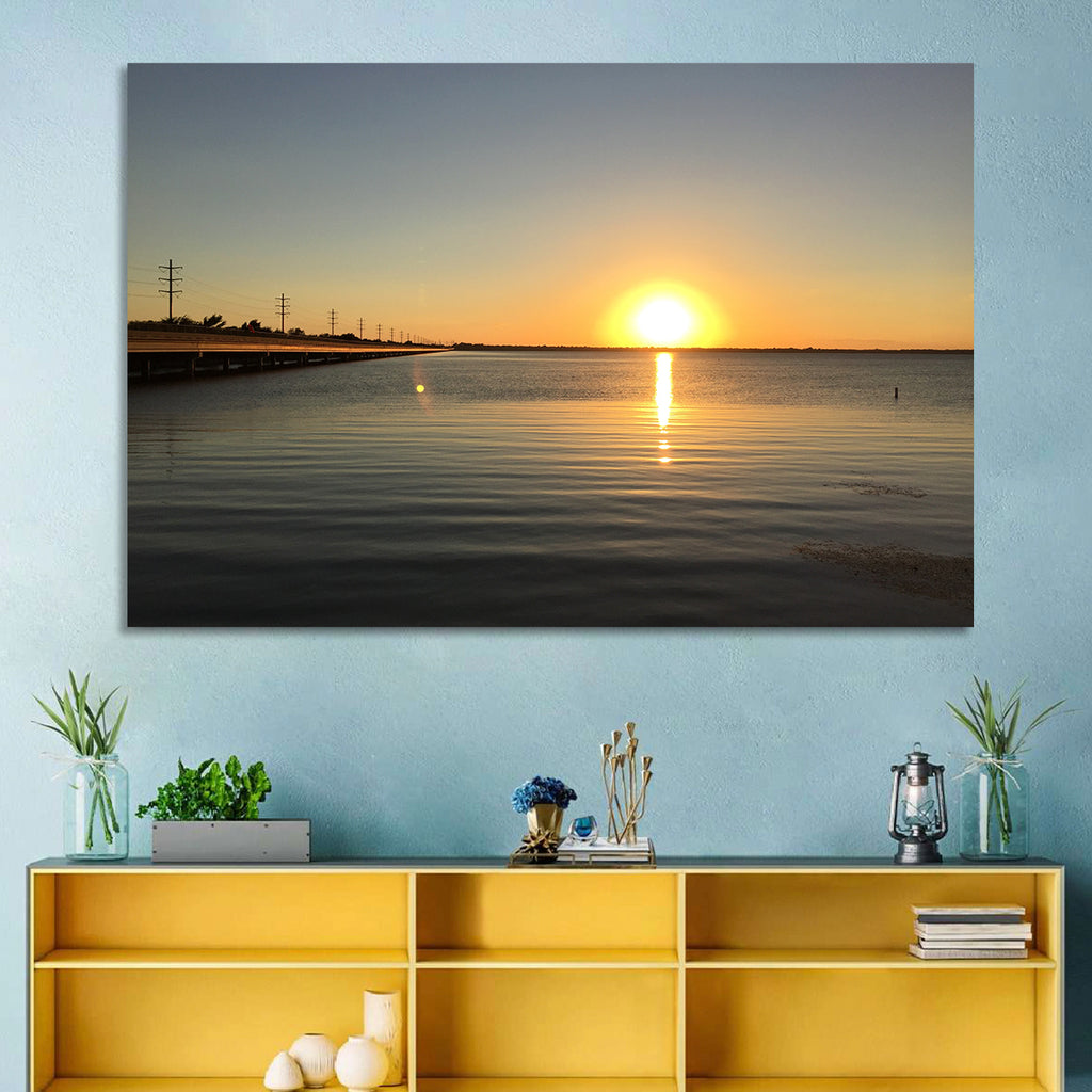 Lake Ray Hubbard Sunset Reflection Wall Art
