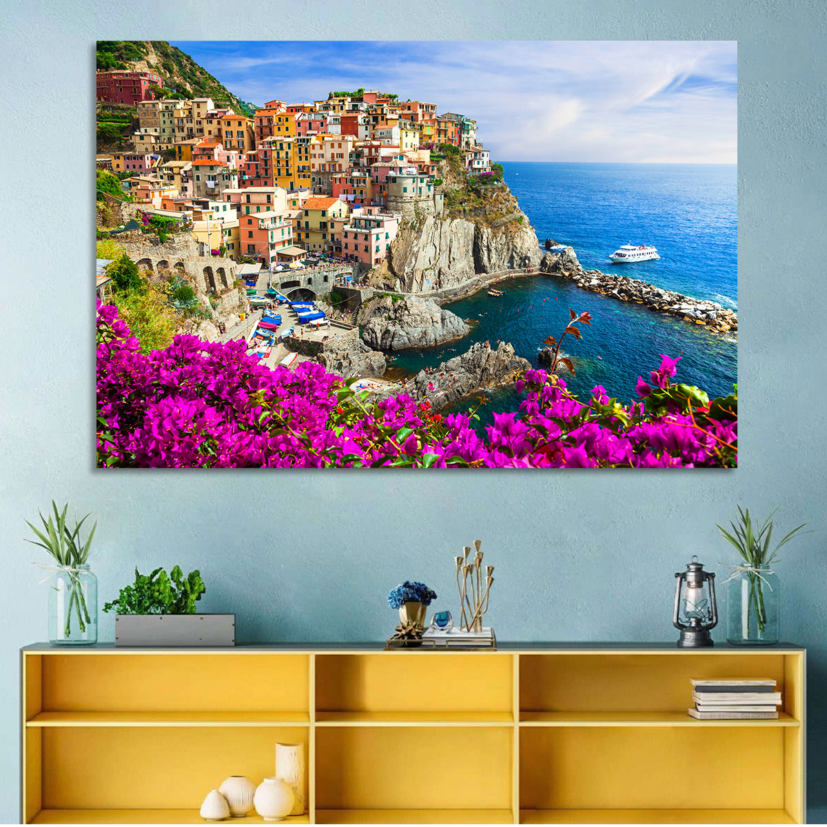 Manarola Cliffside Village Wall Art