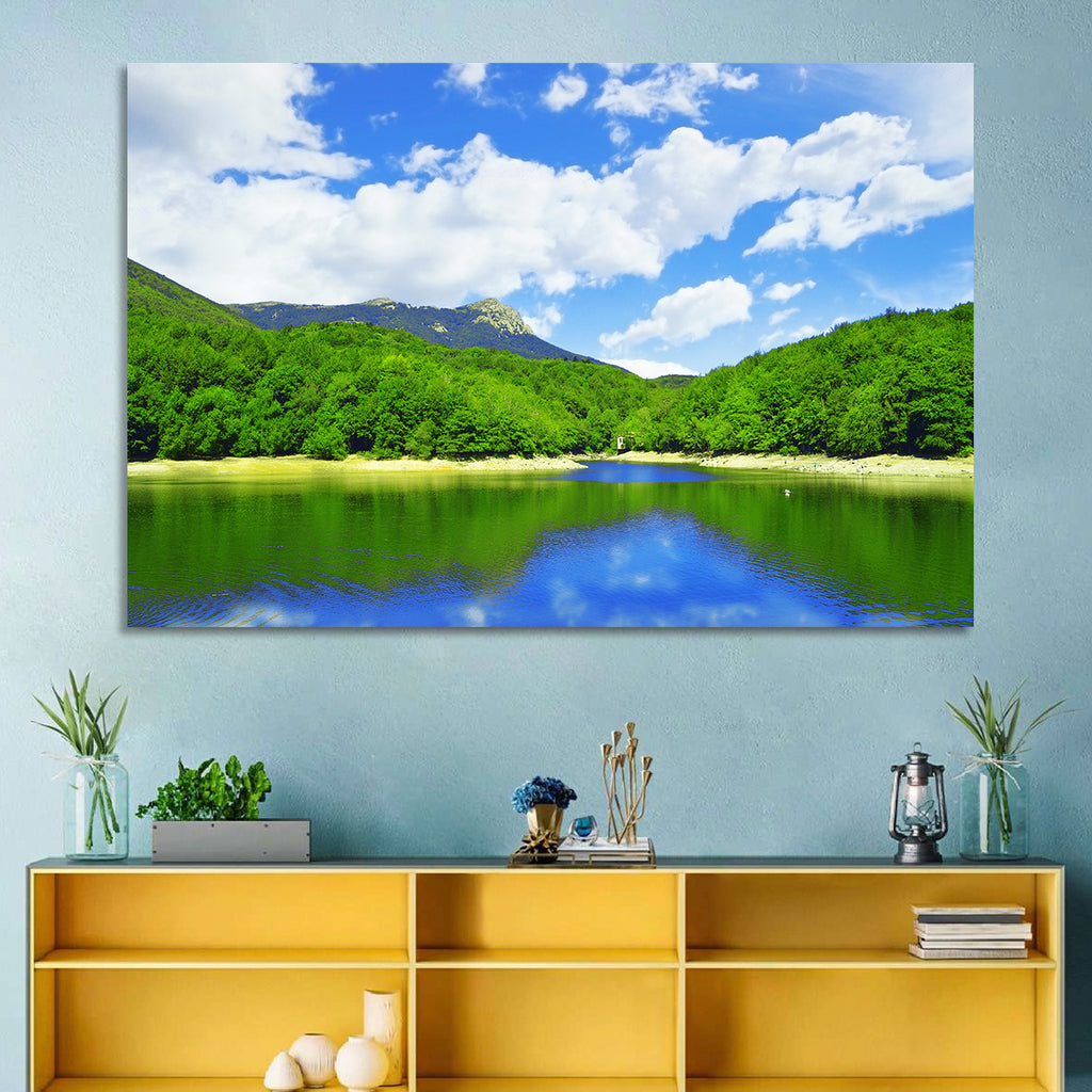Montseny Mountains from Santa Fe Lake Wall Art