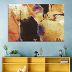 Merging Continents Textured Abstract Wall Art