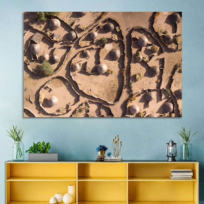 Village In Chad Wall Art