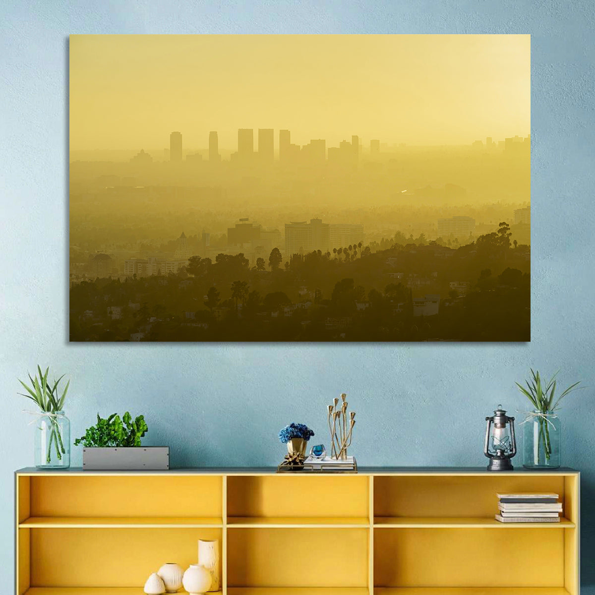 Westwood Los Angeles in Golden Haze Wall Art