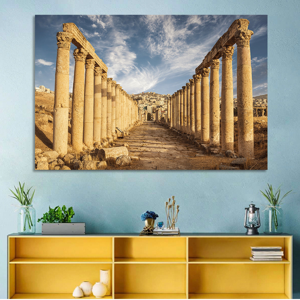 Cardo Maximus, Jerash Wall Art in a room, landscape