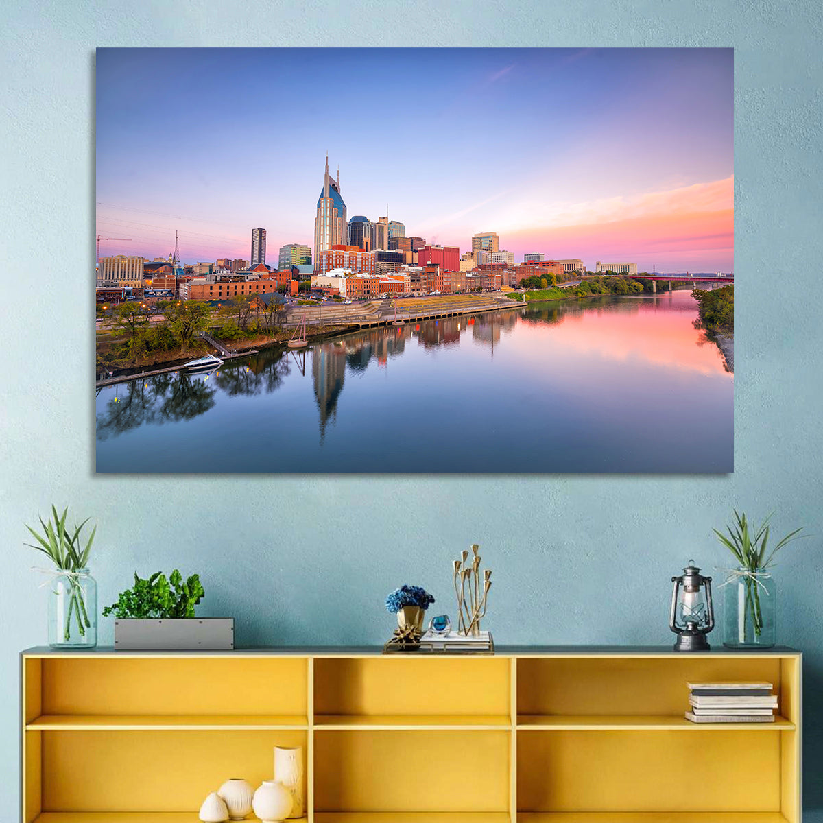 Nashville Skyline at Dusk Wall Art