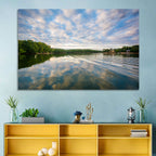 Cloudy Lake Norman Landscape Wall Art