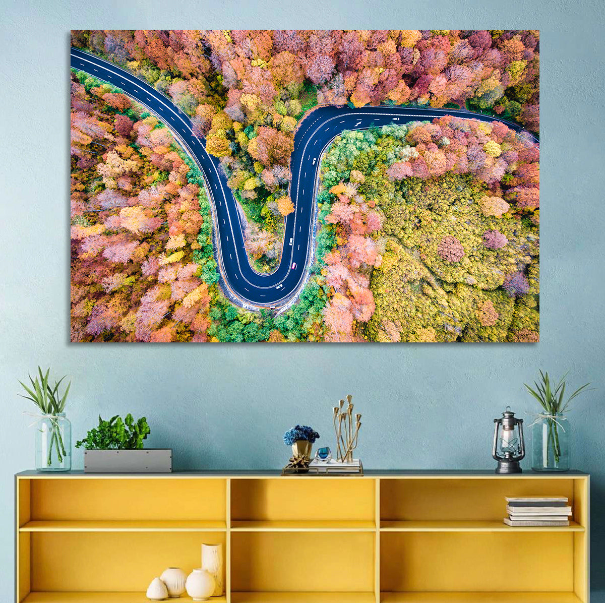Winding Forest Road Wall Art