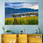 Okanagan Lake Vineyard, Kelowna Wall Art