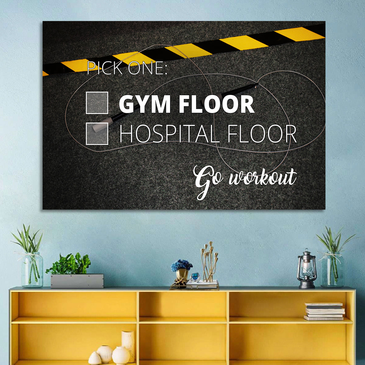 Gym Floor or Hospital Floor Wall Art