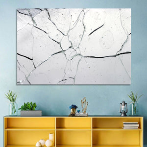 Cracked Glass Abstract Wall Art