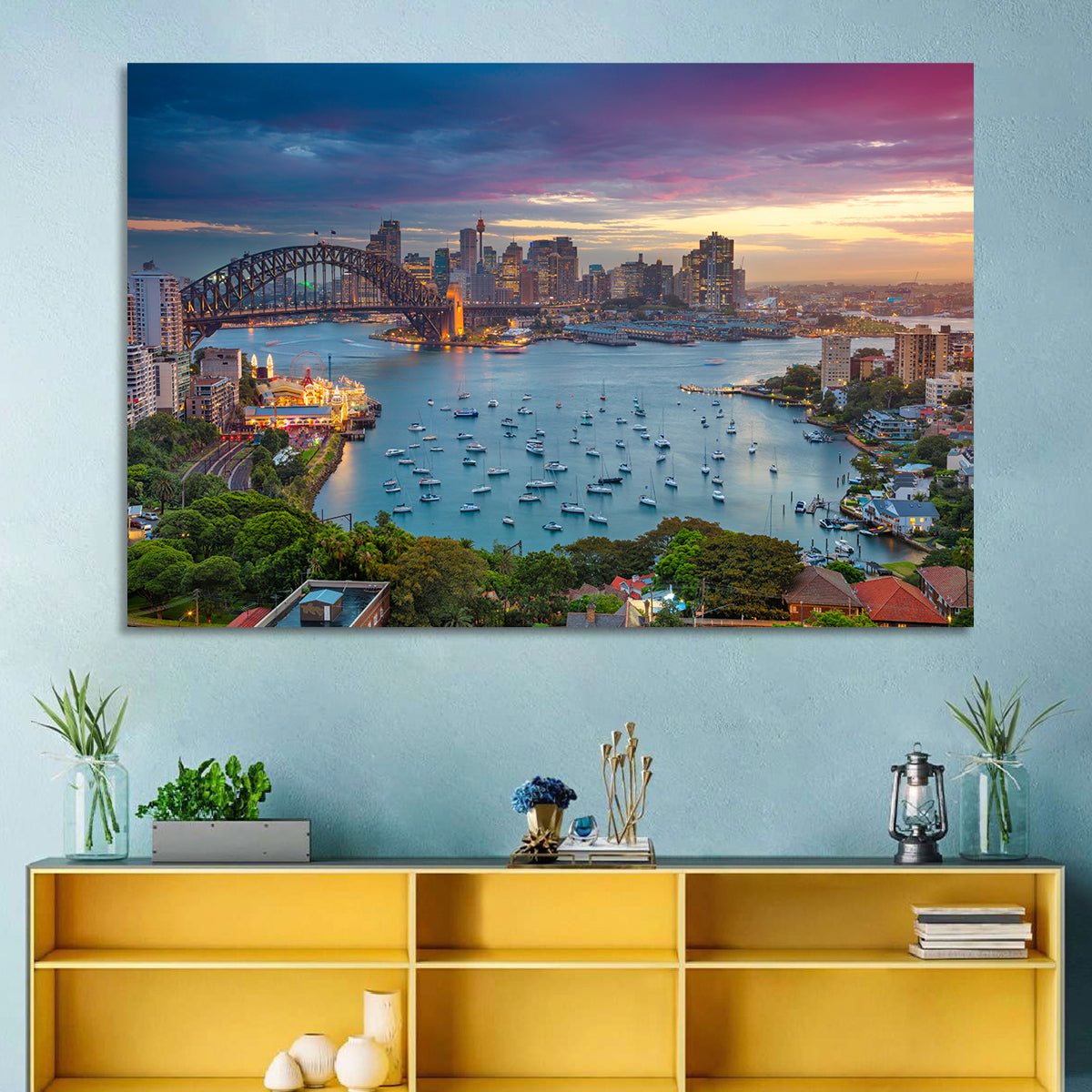 Sydney Harbour Sunset Wall Art