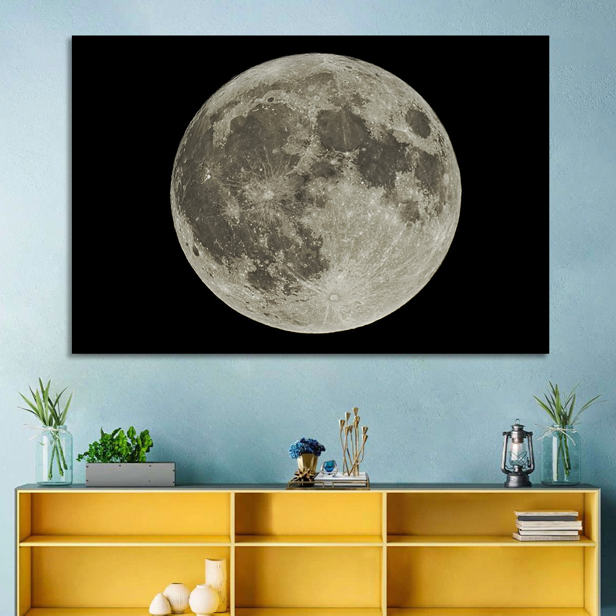 Full Moon with Tycho Rays Wall Art