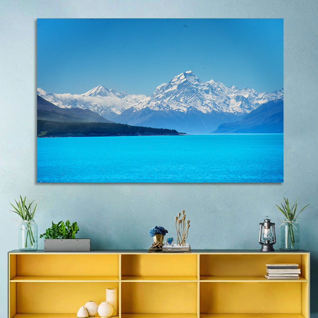 Aoraki Over Lake Pukaki Wall Art