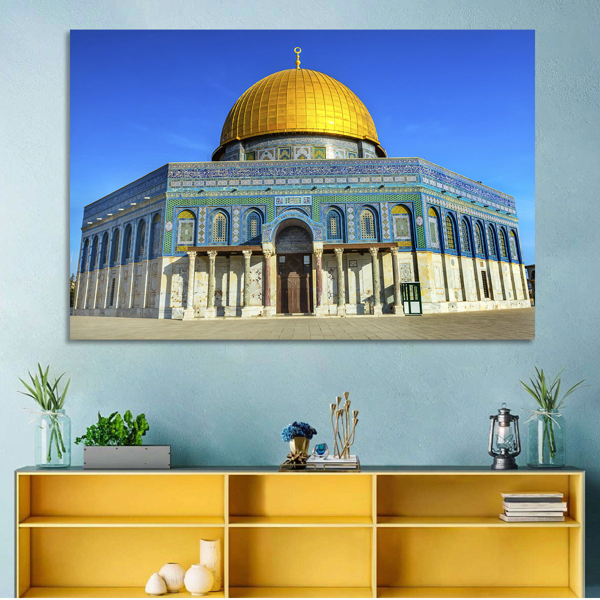 Dome of the Rock, Jerusalem Wall Art in a room, landscape