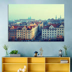 Prague Rooftops with St. Vitus Cathedral Wall Art