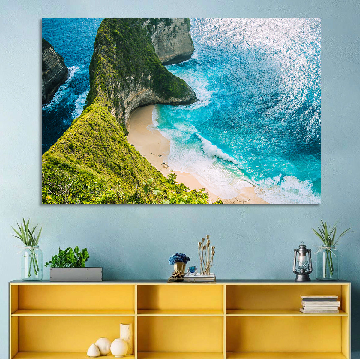 Kelingking Beach, Nusa Penida Wall Art in a room, landscape