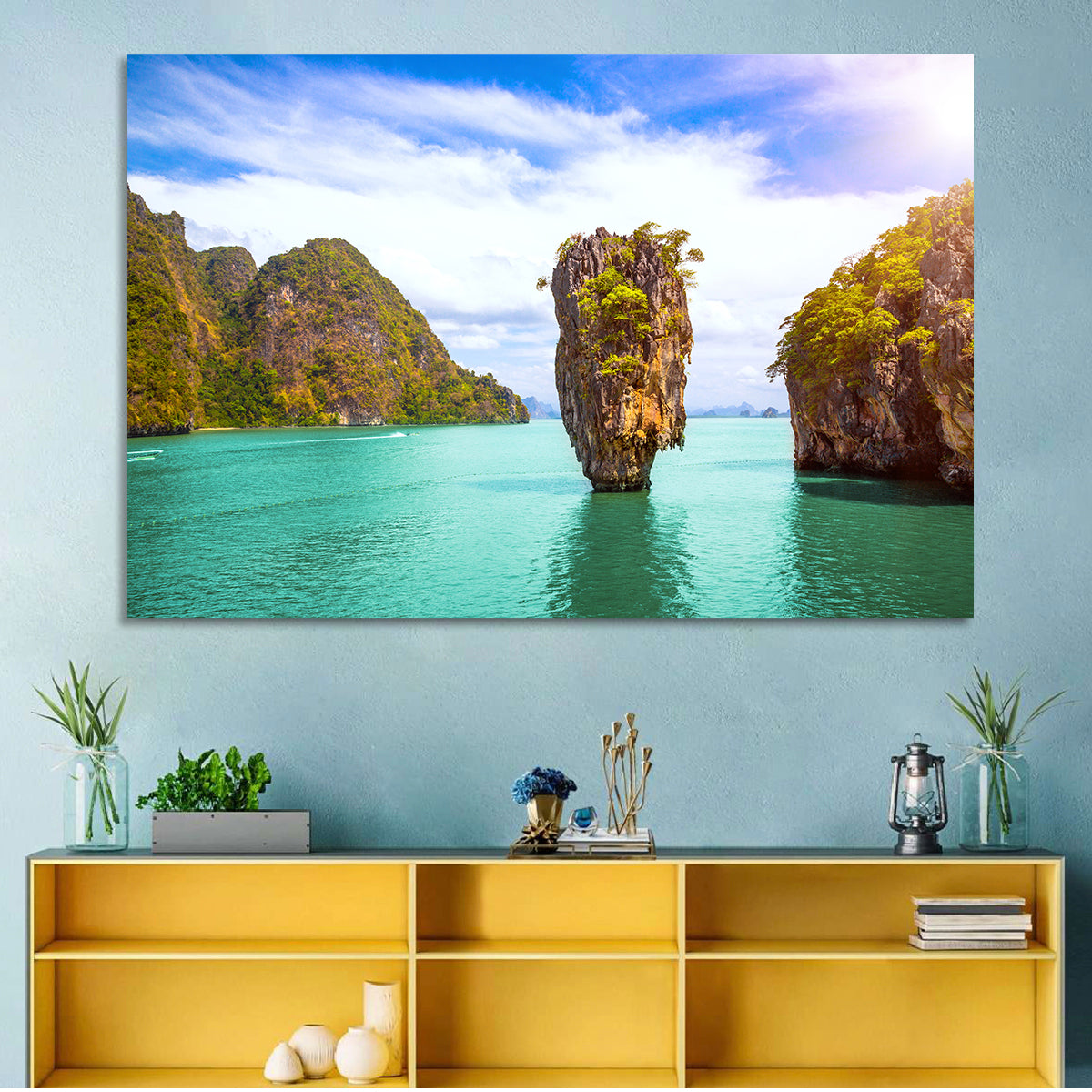 Khao Phing Kan, Phang Nga Bay Wall Art in a room, landscape