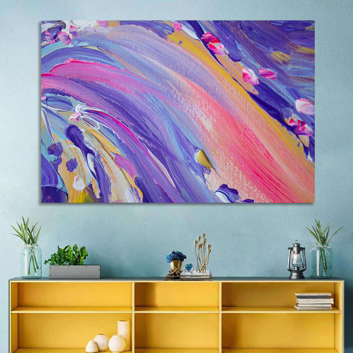Sliding Hill Brushstrokes Wall Art