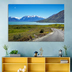 Winding Road at Lake Ohau Wall Art