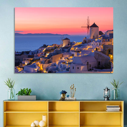 Santorini Evening Wall Art