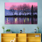 Lake Geneva Twilight Wall Art