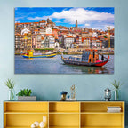 Porto Old Town Douro Riverfront Wall Art