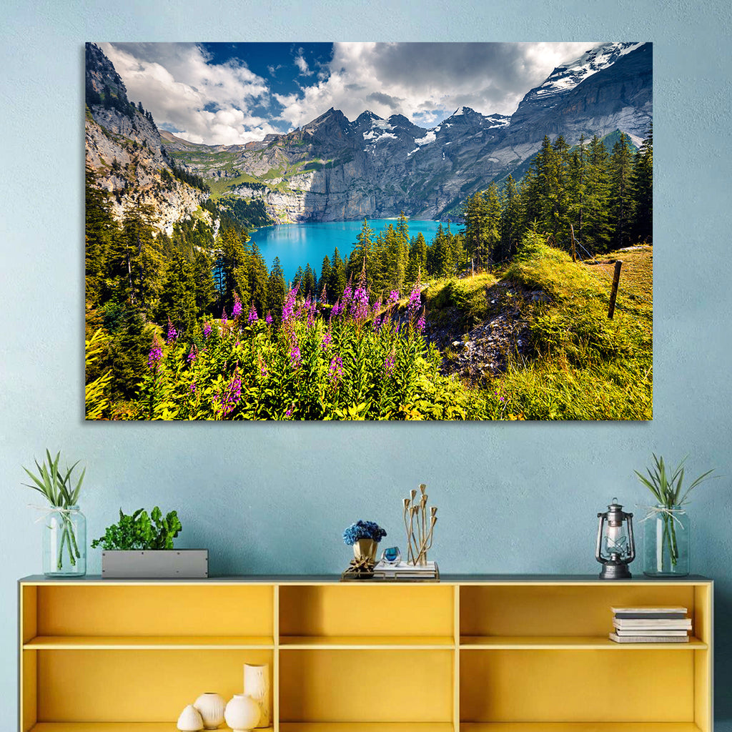 Oeschinensee Summer Landscape Wall Art