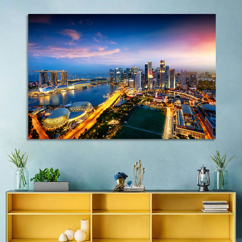 Marina Bay Twilight Singapore Wall Art