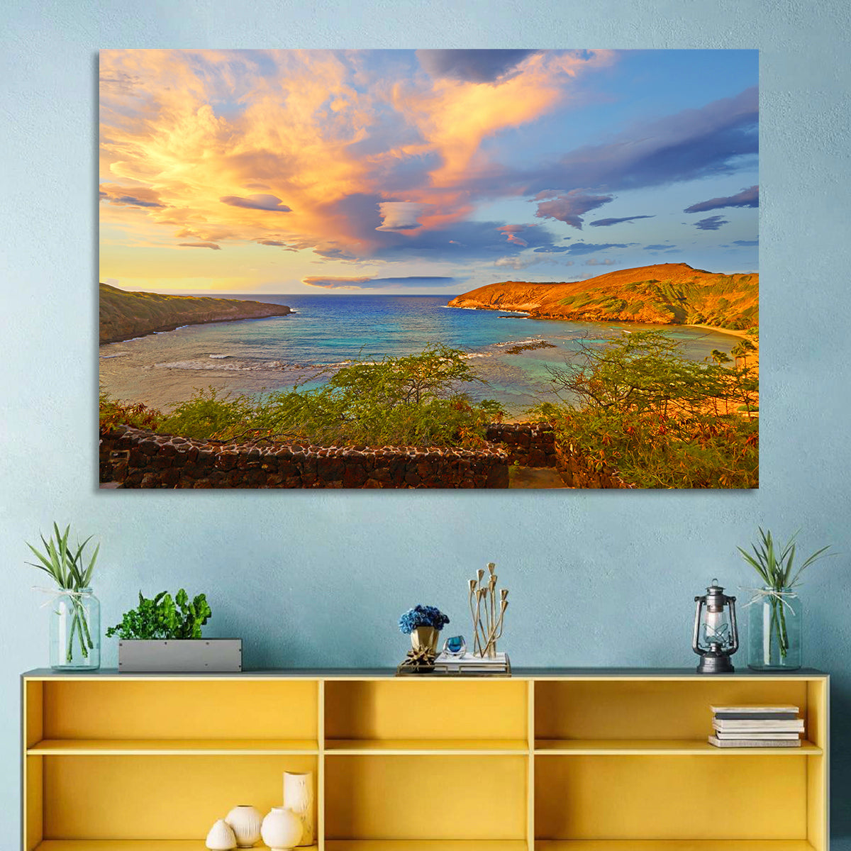 Hanauma Bay Golden Hour Wall Art
