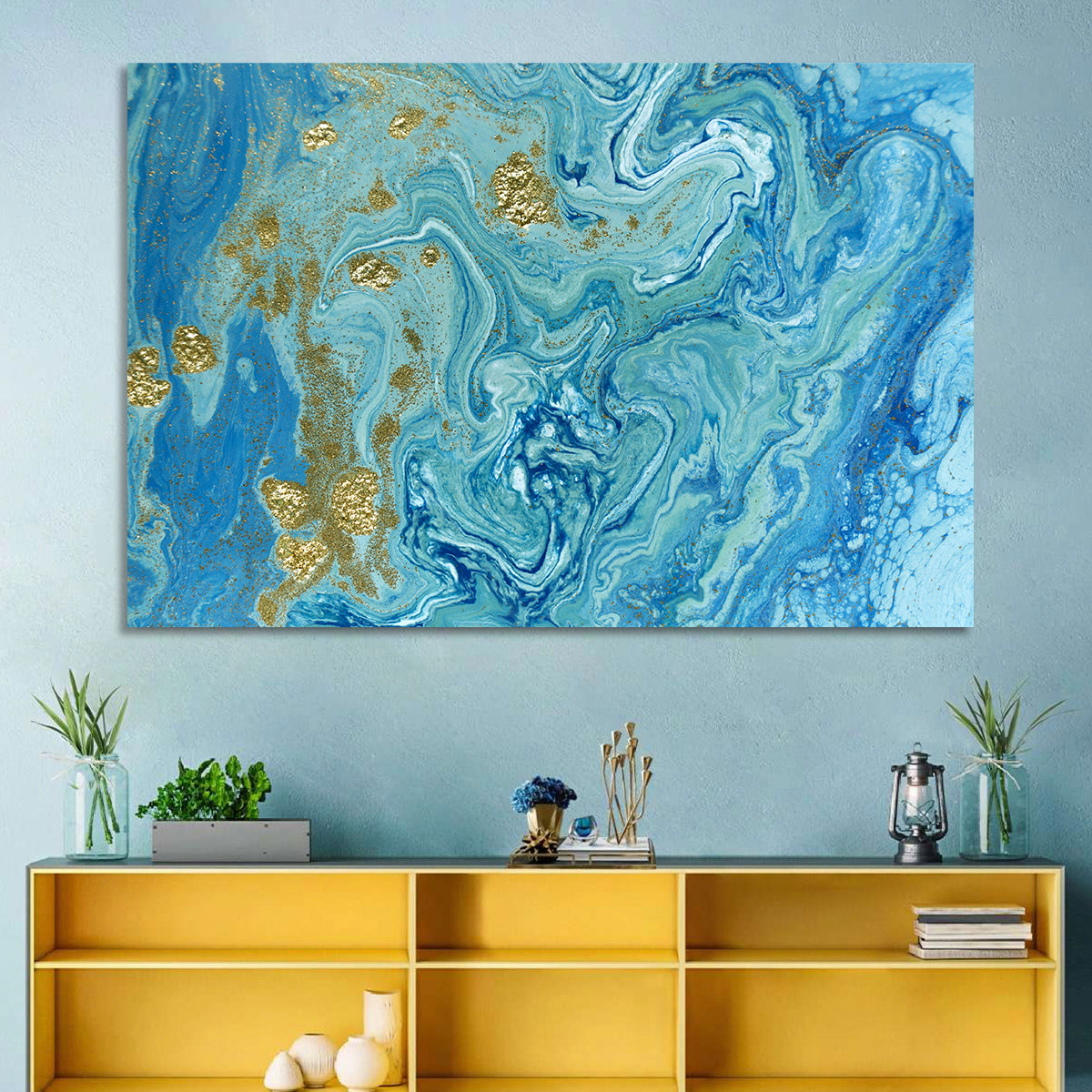 Marble Streams Painting Wall Art