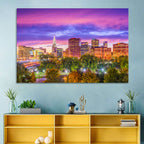 Hartford Skyline at Dusk Wall Art