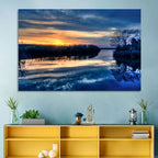 Louisiana Bayou Sunset Wall Art