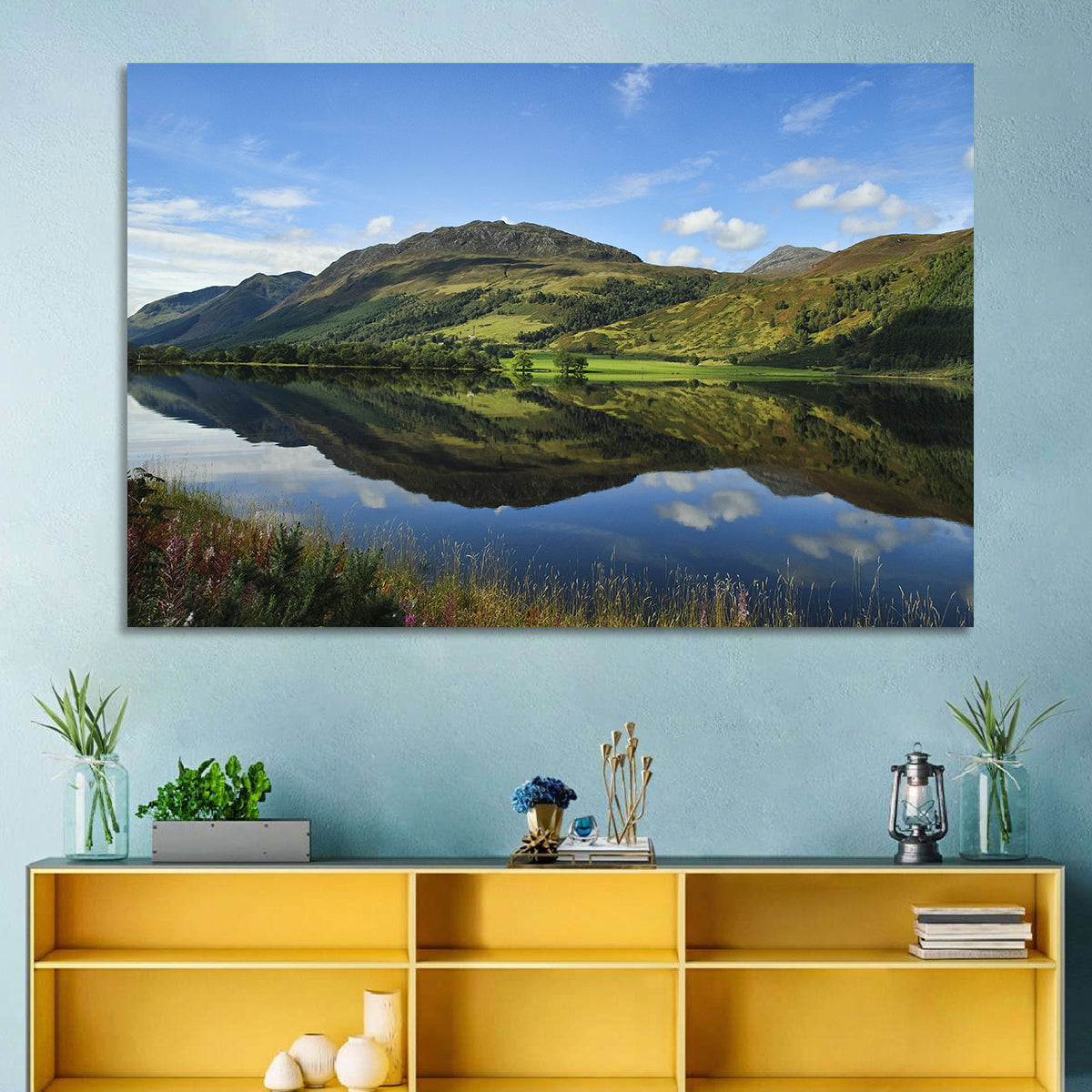 Irish Lake Reflection Wall Art