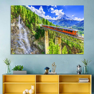 Gornergrat Tourist Train Wall Art