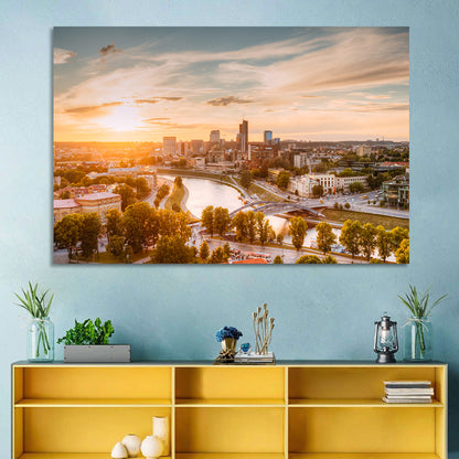 Vilnius Cityscape Wall Art