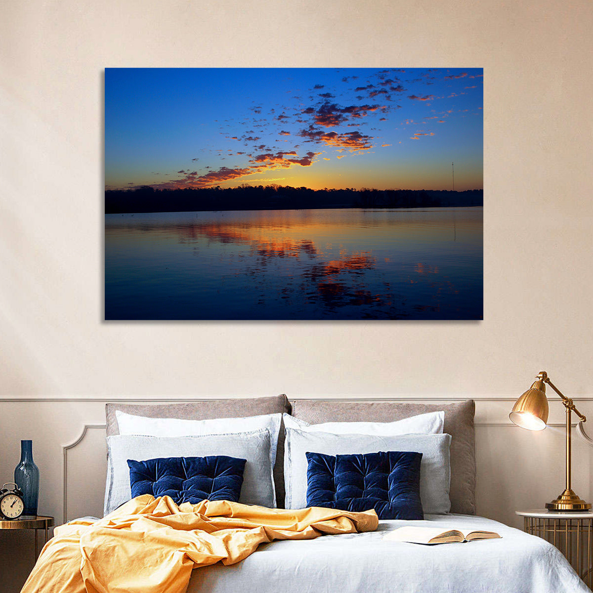 Lake Livingston Sunset Reflection Wall Art