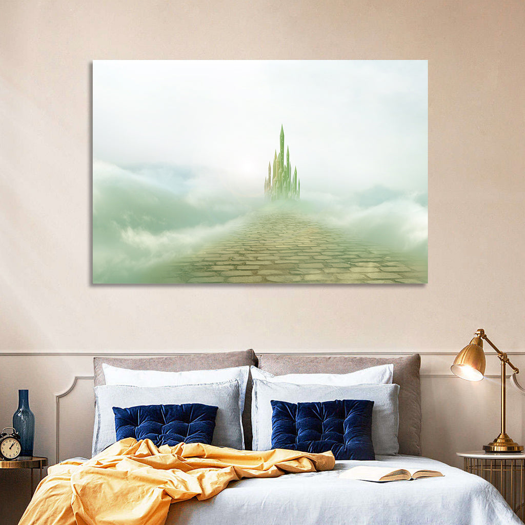 Cobblestone Path to Emerald Castle Wall Art