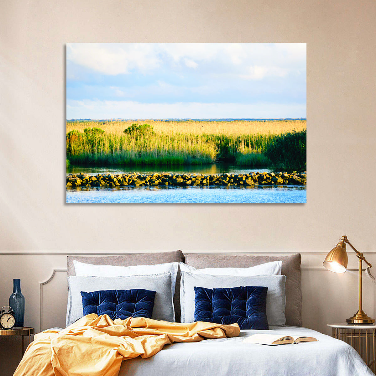 Louisiana Bayou Marsh at Golden Hour Wall Art