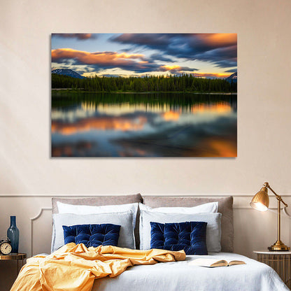 Herbert Lake Sunset Wall Art