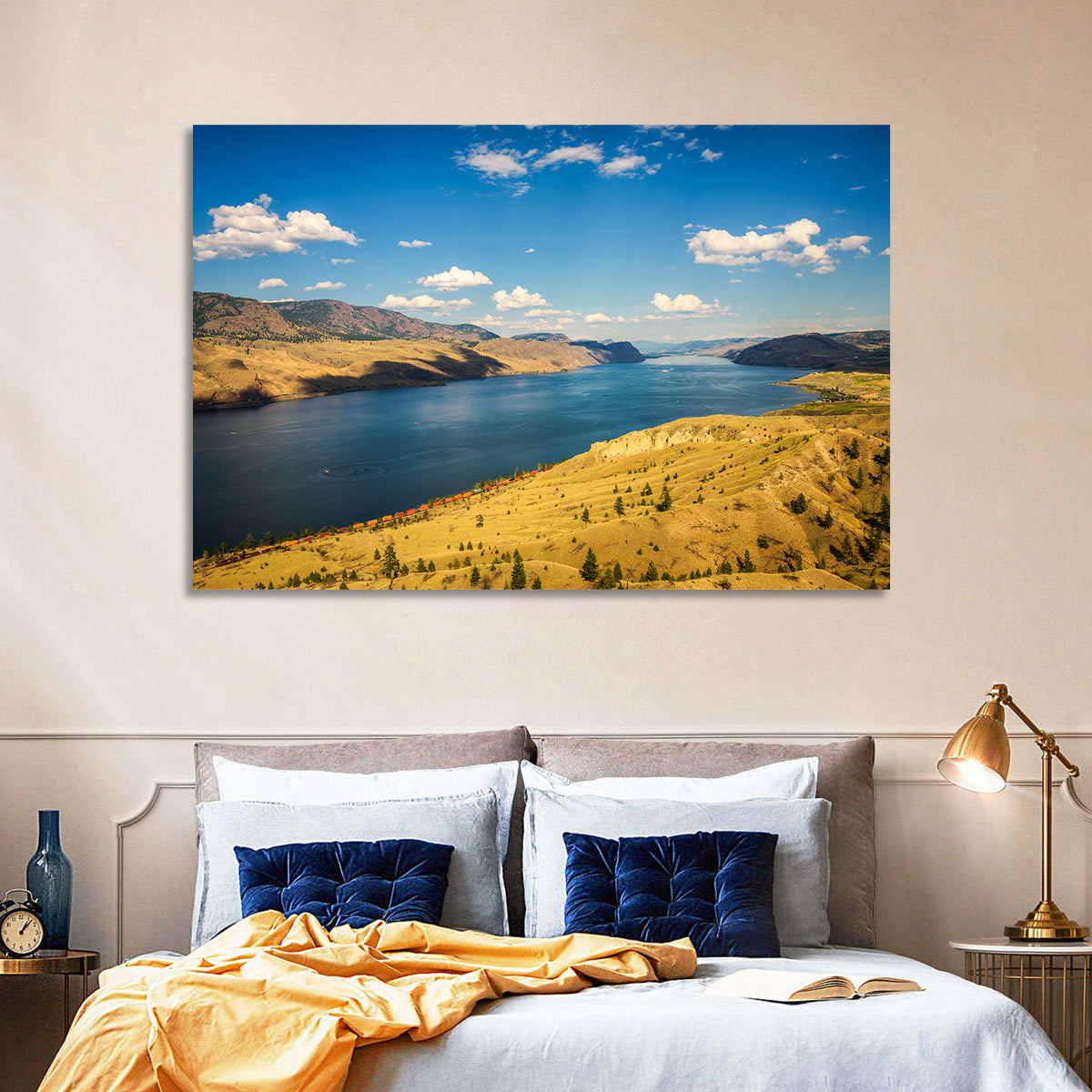Kamloops Lake Shoreline View Wall Art